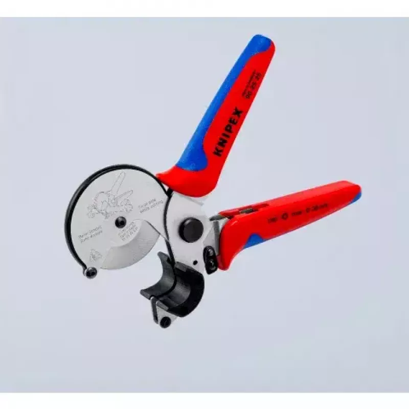 Vamzdžių žirklės Knipex 90 25 25, aliuminio, juodos/mėlynos/raudonos, 210 mm