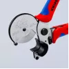 Vamzdžių žirklės Knipex 90 25 25, aliuminio, juodos/mėlynos/raudonos, 210 mm