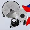 Vamzdžių žirklės Knipex 90 25 25, aliuminio, juodos/mėlynos/raudonos, 210 mm