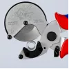 Vamzdžių žirklės Knipex 90 25 25, aliuminio, juodos/mėlynos/raudonos, 210 mm