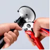 Vamzdžių žirklės Knipex 90 25 25, aliuminio, juodos/mėlynos/raudonos, 210 mm