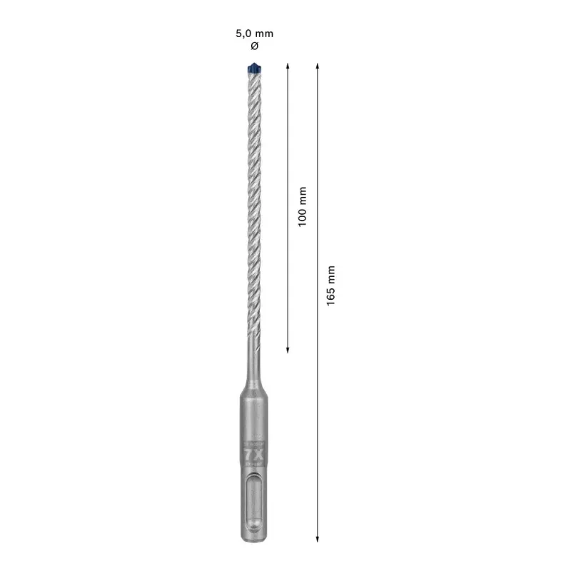 Gręžtuvas Bosch EXPERT SDS plus-7X 5 mm 165 mm
