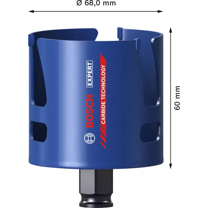 Pjūklas skylėms Bosch EXPERT Construction Material 6,8 cm plytai, plastikui, minkštai medienai 2608900470