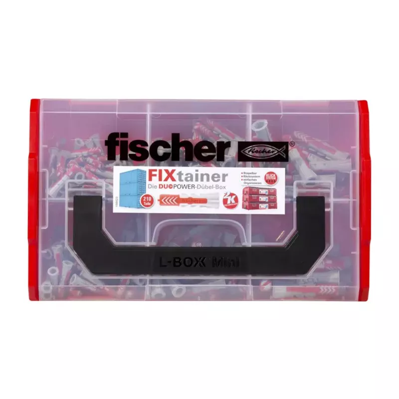 Fischer FIXtainer DUOPOWER 535968 – 210 vnt. sausainių tipo inkarai