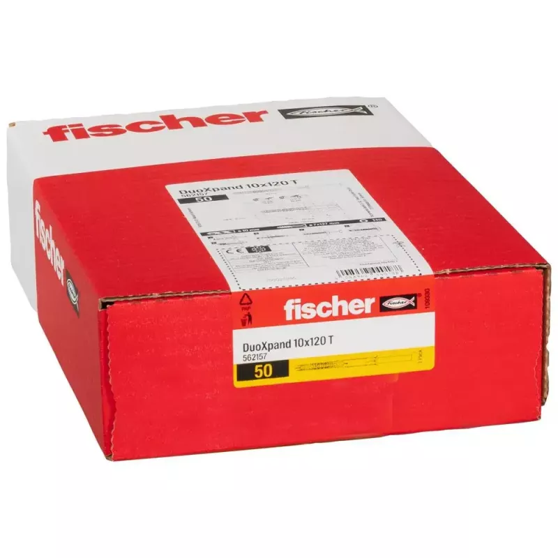 Fischer 562157 DuoXpand plečiamasis kaištis nailoninis 120 mm 50 vnt.