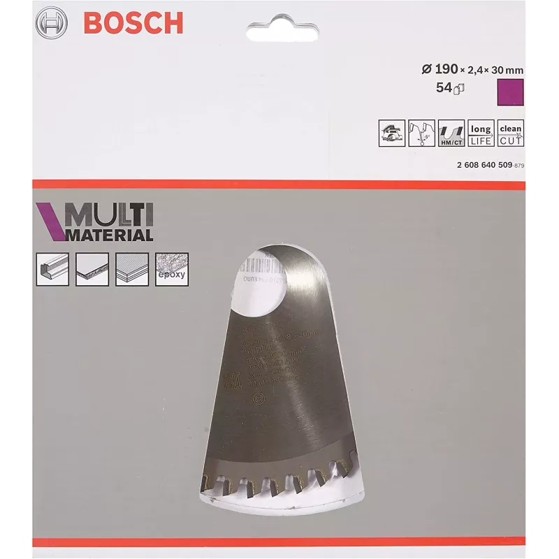 Bosch Optiline diskinis pjūklas medienai, 19 cm, 1 vnt.