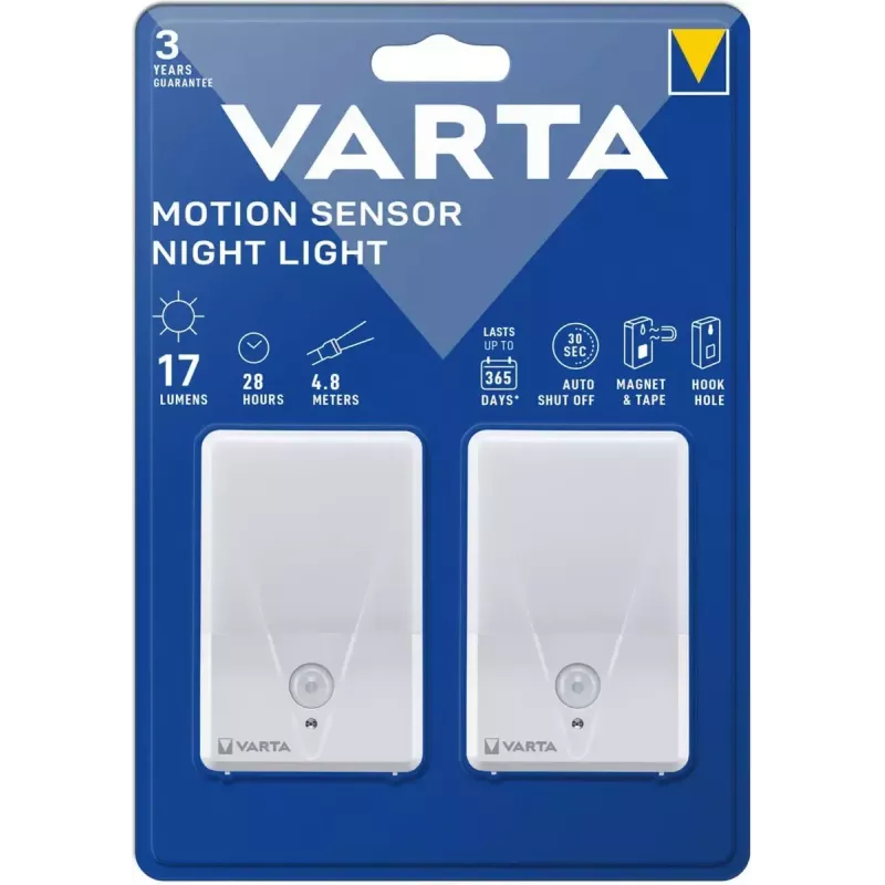 Naktinė šviesa Varta 16624 101 402 balta, dviejų vienetų pakuotė