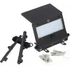Brennenstuhl SOL 1000 Pad 1173740003 saulės baterijos LED sieninis prožektorius, 2,1 W, juodas