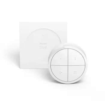 Philips Tap dial jungiklis, belaidis, baltas, laisvai pastatomas/ant sienos, IP20, plastikinis