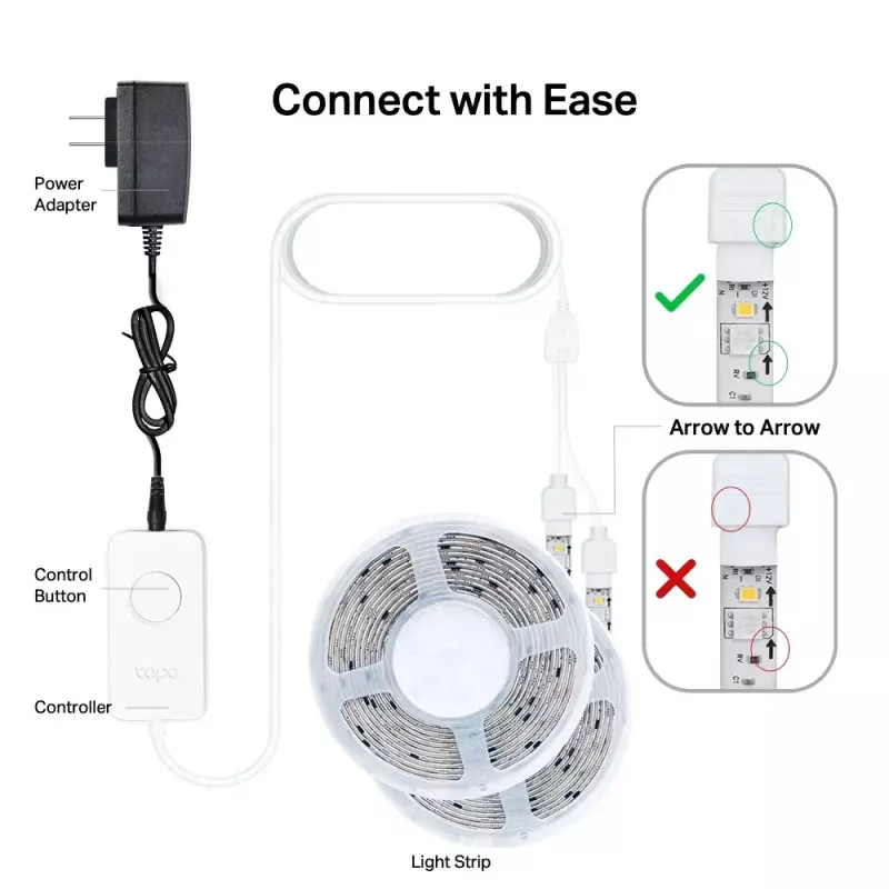 Universali LED juosta TP-Link Tapo Smart Wi-Fi Light Strip 5 m (Tapo L930-10)
