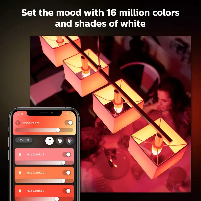 Philips Hue White and colour ambience Candle E14 išmanioji lemputė 929002294204