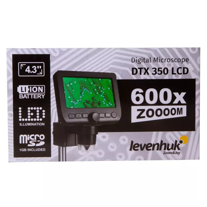 Skaitmeninis mikroskopas Levenhuk DTX 350 LCD 600x padidinimas