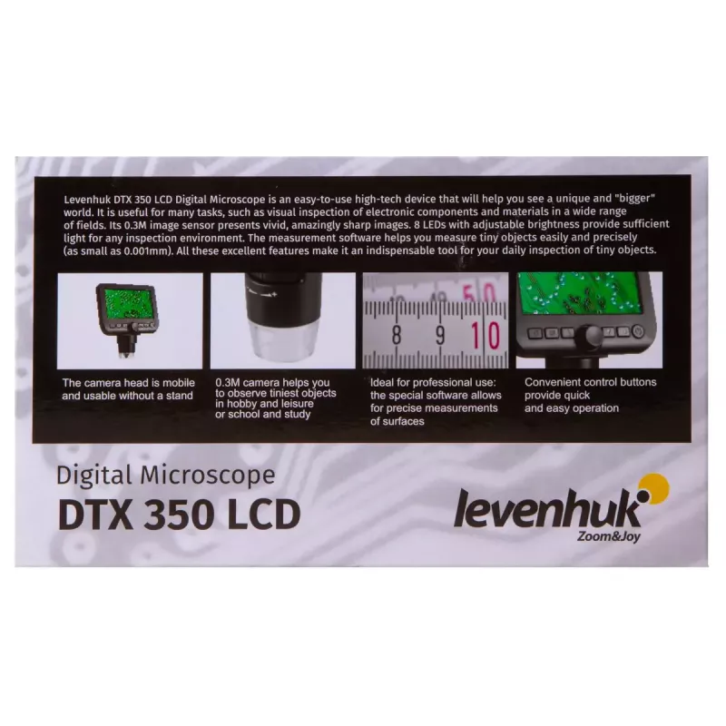 Skaitmeninis mikroskopas Levenhuk DTX 350 LCD 600x padidinimas