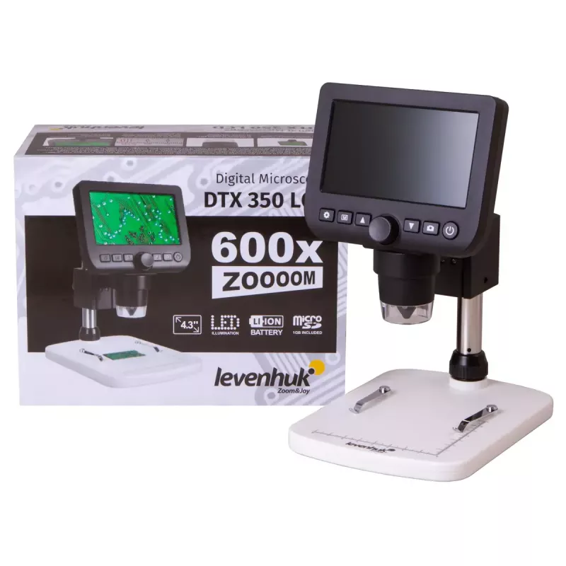 Skaitmeninis mikroskopas Levenhuk DTX 350 LCD 600x padidinimas