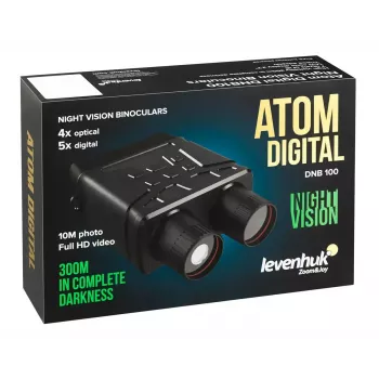 Naktiniai žiūronai Levenhuk Atom DNB100 skaitmeniniai, iki 100 m nuotolis
