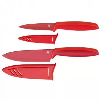 WMF 1879085100 virtuvinis peilių rinkinys 4 vnt. su spalvotomis rankenomis