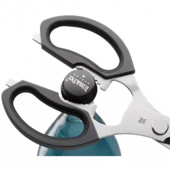 WMF 18.8246.9990 žirklės virtuvei, universalios, nerūdijantis plienas / plastikas, 22 cm, juodos