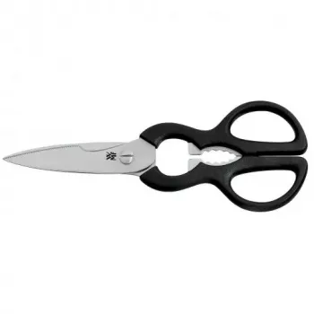 WMF 18.8246.9990 žirklės virtuvei, universalios, nerūdijantis plienas / plastikas, 22 cm, juodos