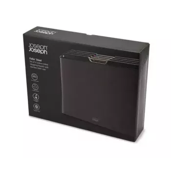 Pjaustymo lentelė Joseph Joseph Folio Steel Rectangular Carbon 356x263 mm (4 vnt.)