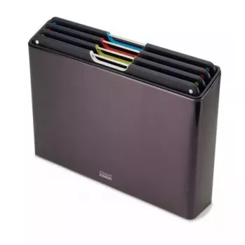 Pjaustymo lentelė Joseph Joseph Folio Steel Rectangular Carbon 356x263 mm (4 vnt.)
