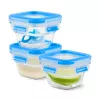 EMSA CLIP & CLOSE N10507 Square Set Blue, Transparent 3 vnt.