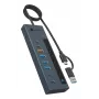 RAIDSONIC ICY BOX 9-in-1 USB C/A centrinis įrenginys su Power Delivery, aliuminis, mėlynas