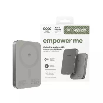 PanzerGlass empower by empower Bank 10000mAh Titanium – nešiojamas maitinimo blokas