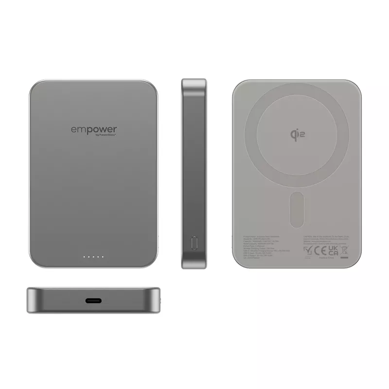 PanzerGlass empower by empower Bank 10000mAh Titanium – nešiojamas maitinimo blokas