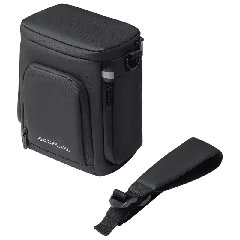 Nešiojimo dėklas EcoFlow TRAIL DC nešiojamai elektrinei stočiai, Juoda, 220×120×230 mm