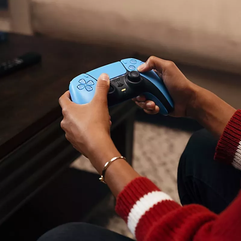 Sony DualSense V2 Juoda, Mėlyna belaidis/laidinis valdiklis Bluetooth/USB Analogue / Digital PlayStation 5