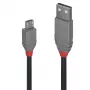 Lindy 2m USB 2.0 A tipo į Micro-B laidas, Anthra Line