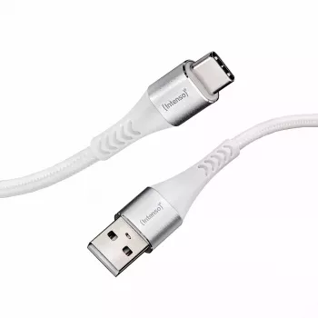USB kabelis Intenso CABLE USB-A TO USB-C 1,5 m 480 Mbit/s baltas