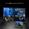 Lindy 0,5m aukštos spartos HDMI laidas, Black Line