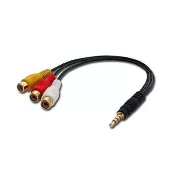 Lindy AV adapterio laidas - stereo ir kompozitinis vaizdas
