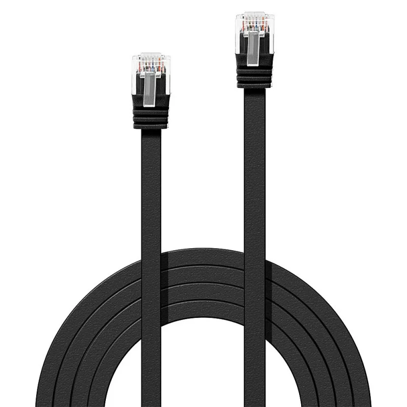 Lindy 47524 tinklo kabelis, 5 m, Cat6, U/UTP, juodas