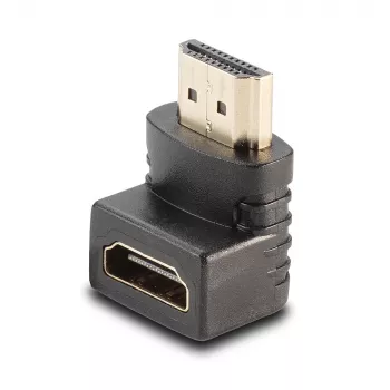Lindy HDMI moteriškas į HDMI vyriškas 90 laipsnių stačiu kampu žemyn adapteris