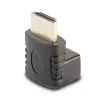 Lindy HDMI moteriškas į HDMI vyriškas 90 laipsnių stačiu kampu žemyn adapteris