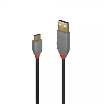 Lindy 3 m USB 2.0 A tipo į C tipo laidas, Anthra Line