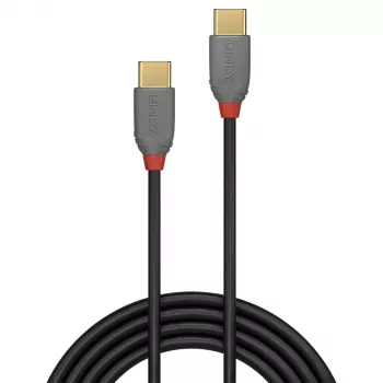 USB 2.0 Type C–C kabelis Lindy 36871 1 m Anthra Line