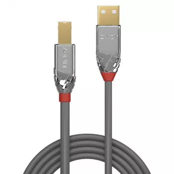 Lindy 3m USB 2.0 A tipo į B tipo laidas, Cromo Line