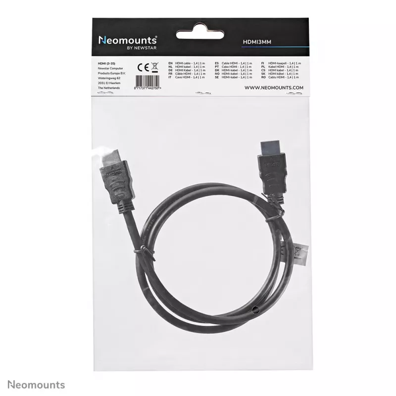 Neomounts HDMI3MM HDMI kabelis 1 m