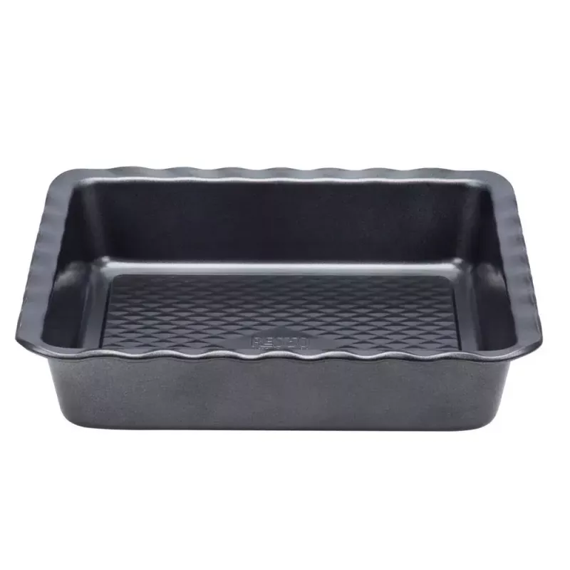 Kepimo indas lazanijai Resto Kitchenware 96115 Stačiakampis Anglinis plienas 255x255x50 mm