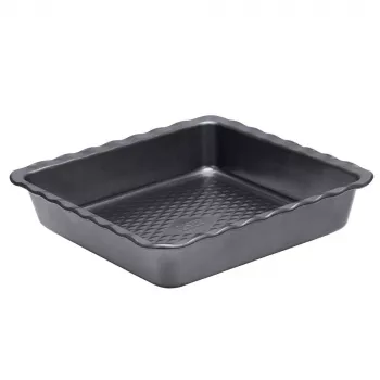 Kepimo indas lazanijai Resto Kitchenware 96115 Stačiakampis Anglinis plienas 255x255x50 mm
