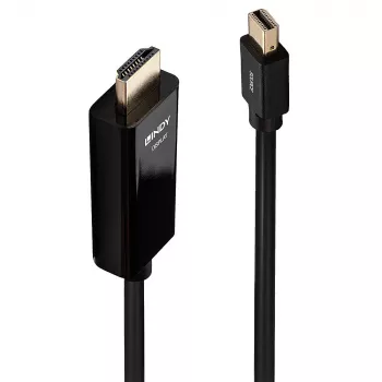 Lindy 1m Mini DisplayPort į HDMI 10.2G laidas