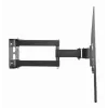 Gembird WM-55ST-03 sieninis TV laikiklis 32–55 col., VESA iki 400x400, pakreipimas -18°/5°, pasukimas ±90°, max apkrova 35 kg, juodas