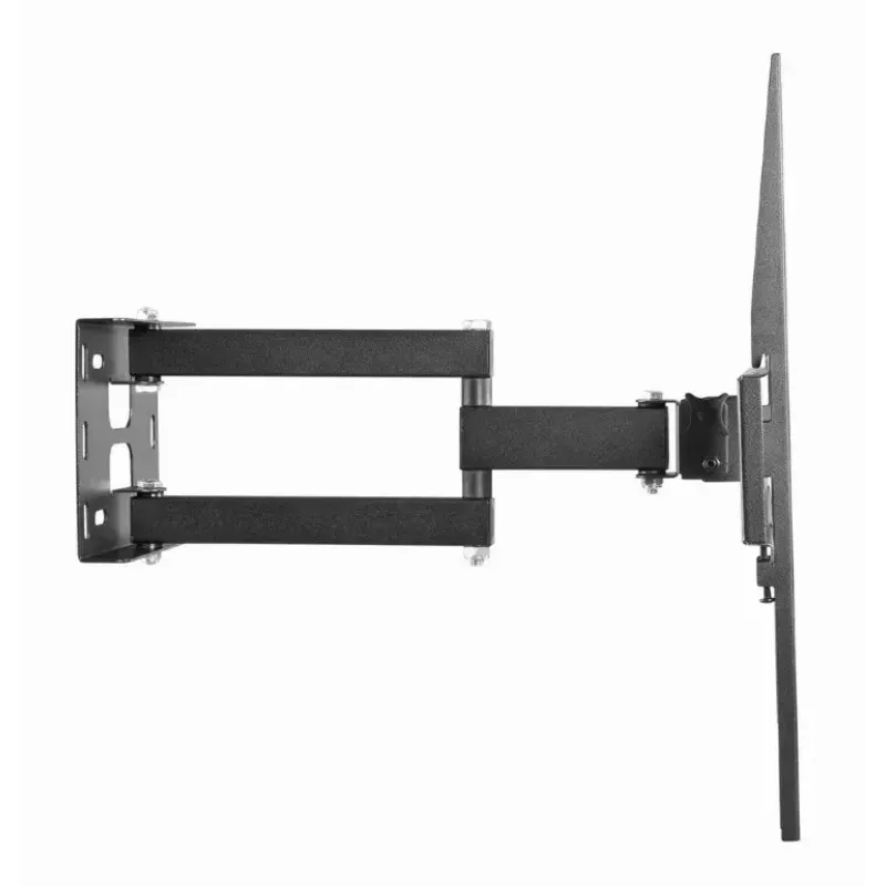 Gembird WM-55ST-03 sieninis TV laikiklis 32–55 col., VESA iki 400x400, pakreipimas -18°/5°, pasukimas ±90°, max apkrova 35 kg, juodas