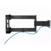 Gembird WM-55ST-03 sieninis TV laikiklis 32–55 col., VESA iki 400x400, pakreipimas -18°/5°, pasukimas ±90°, max apkrova 35 kg, juodas