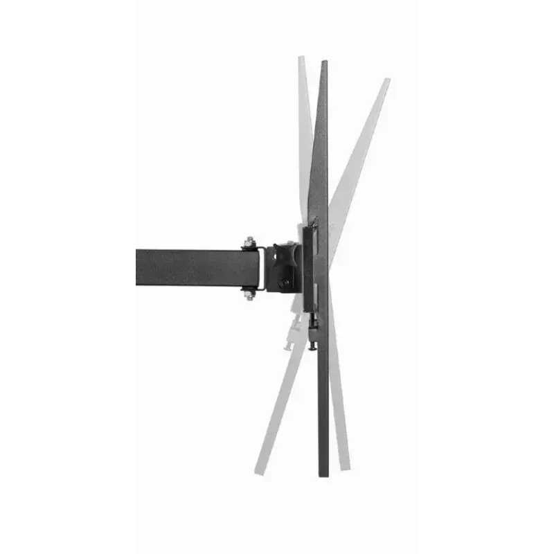 Gembird WM-55ST-03 sieninis TV laikiklis 32–55 col., VESA iki 400x400, pakreipimas -18°/5°, pasukimas ±90°, max apkrova 35 kg, juodas