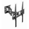 Gembird WM-55ST-03 sieninis TV laikiklis 32–55 col., VESA iki 400x400, pakreipimas -18°/5°, pasukimas ±90°, max apkrova 35 kg, juodas