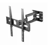 Gembird WM-55ST-03 sieninis TV laikiklis 32–55 col., VESA iki 400x400, pakreipimas -18°/5°, pasukimas ±90°, max apkrova 35 kg, juodas